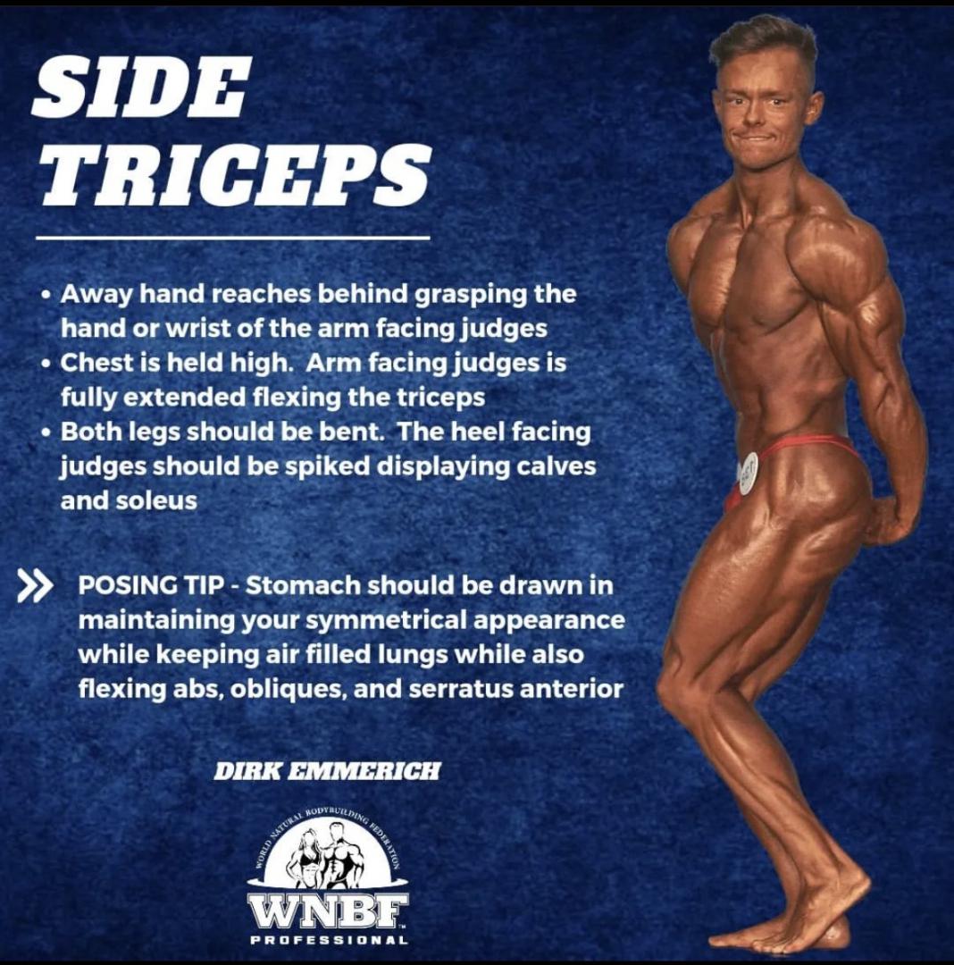 Steve Kuclo - A variation of side Tricep poses from the... | Facebook